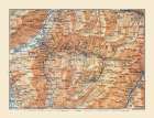 Schanfigg Region Switzerland - Baedeker 1921 Art Print