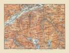 South Sion Region Switzerland - Baedeker 1921 Art Print