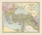 Turkish Empire Middle East - Cram 1892 Art Print