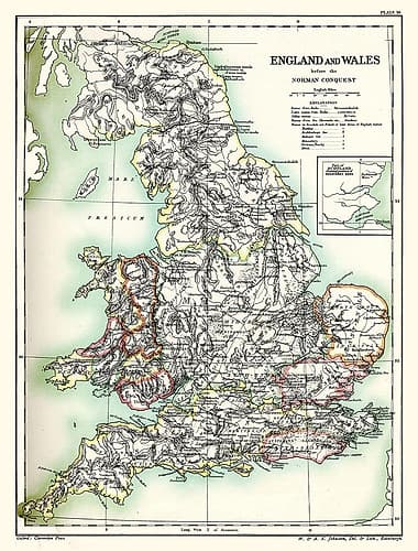 Norman Conquest England Wales - Poole 1902 Art Print