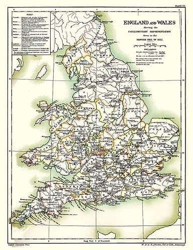 England Wales - Poole 1902 Vintage Print