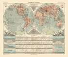 World - Perthes 1891 Art Print