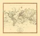 Mercator Projection - Cary 1801 Art Print