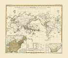 Distribution of Germans World - Perthes 1846 Art Print