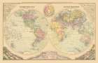 Western Eastern Hemisphere - 1829 Art Print by Unknown