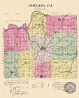 Johnson Kansas - Everts 1887 Art Print