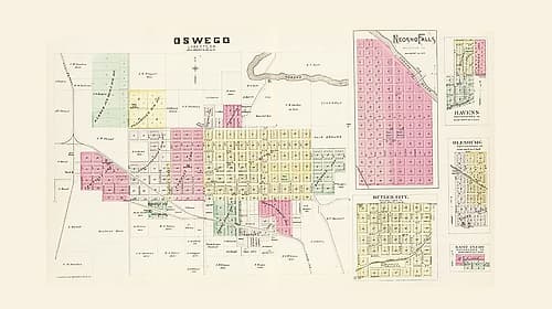 Labette, Woodson, Pottawatomie Kansas - Everts Vintage Print