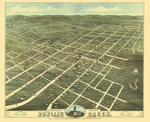 Bowling Green Kentucky - Ruger 1871 Vintage Print