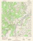 Effie Louisiana Quad - USGS 1983 Art Print