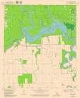 Powell Point Louisiana Quad - USGS 1972 Art Print