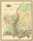 Louisiana, Mississippi - 1820 Art Print