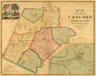 Concord Massachusetts - Walling 1852 Vintage Print