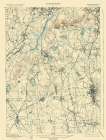 Dedham Massachusetts Sheet - USGS 1894 Art Print