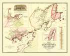 Gloucester, Rockport Massachusetts - Walling 1851 Art Print