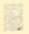 Worcester Massachusetts Sheet - USGS 1890 Art Print