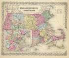 Massachusetts - Colton 1856 Art Print