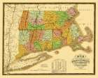Massachusetts, Connecticut, Rhode Island 1831 Art Print