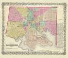 Baltimore Maryland - Colton 1856 Art Print