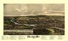 Machias Maine - Norris 1896 Vintage Print