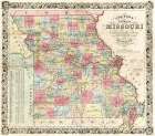 Missouri - Colton 1851 Vintage Print