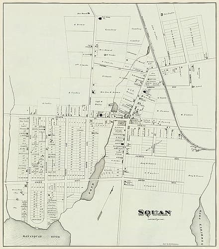 Manasquan New Jersey Landowner - Woolman 1878 Vintage Print