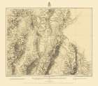 Central Nevada Geographical Sheet - US Army 1882 Art Print