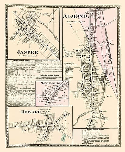 Jasper, Almond, Townsville, Howard New York Vintage Print