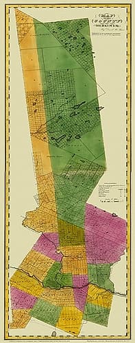 Herkimer New York Landowner - Burr 1829 Vintage Print