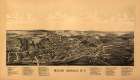 Mount Morris New York - Burleigh 1893 Vintage Print