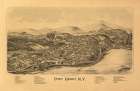 Port Henry New York - Burleigh 1889 Vintage Print