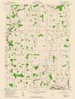 Denmark Ohio Quad - USGS 1961 Art Print