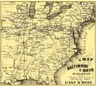 Baltimore and Ohio Railroad - Hoen 1860 Art Print