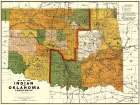 Oklahoma Indian Territory - Rand McNally 1892 Art Print