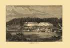 Oregon City Oregon - Richardson 1850 Art Print