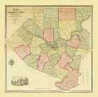Alleghany County Pennsylvania - McRea 1851 Vintage Print