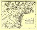 English Colonies Bordering Ohio River - 1750 Art Print by Unknown