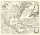 North America with Indian Islands Art Print