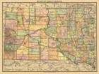 South Dakota - Rand McNally 1892 Art Print