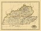 Kentucky, Tennessee - Morse 1823 Art Print
