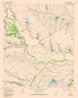 Avalon Texas Quad - USGS 1976 Art Print