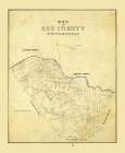 Bee County Texas - Dunlap 1863 Vintage Print