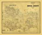 Bowie County Texas - 1884 Art Print by Unknown