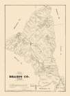 Brazos County Texas - Walsh 1879 Art Print