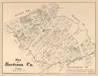 Burleson County Texas - Walsh 1879 Art Print