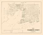 Chambers County Texas - Walsch 1879 Vintage Print