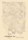 Coleman County Texas - Walsh 1879 Vintage Print