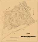 Matagorda County Texas - Walsh 1879 Vintage Print