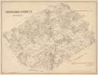 Navarro County Texas - Walsh 1880 Art Print