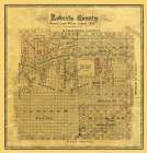 Roberts County Texas - Hausmann 1889 Vintage Print