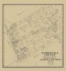 Somervell County Texas - Theilepape 1884 Art Print